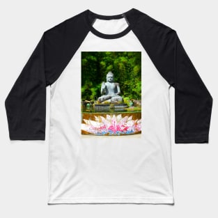 Lotus flower meditation garden Baseball T-Shirt